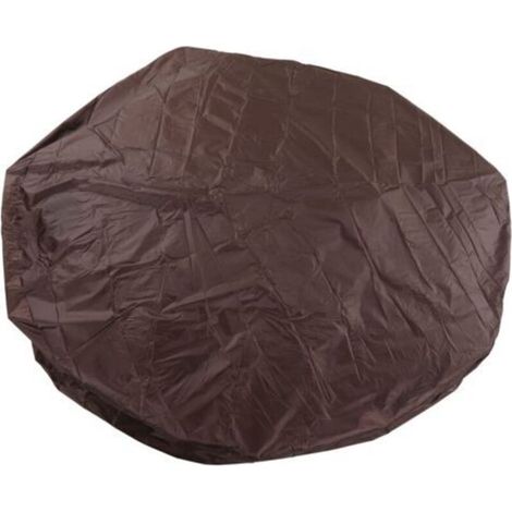 Housse de Bain à Remous, Couverture Thermique pour Bain à Remous, Spa, Housse de Rechange Pliable pour Bain à Remous, Housse de Protection pour Source Chaude, Couverture de Bain à Remous (Beige)