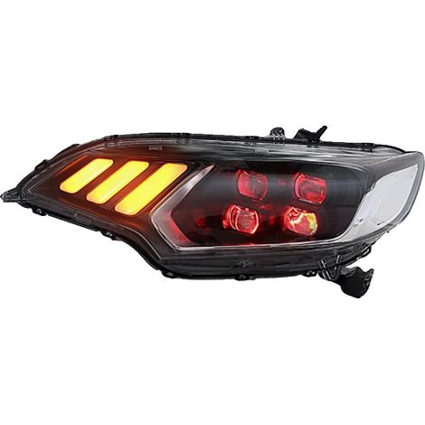 Conjunto de faros delanteros, compatible con Honda Jazz Fit, visibilidad mejorada, fácil instalación, B (1/2)