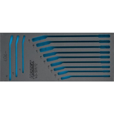 Insert en mousse souple HAZET à 2 composants 163-509L (1/2)