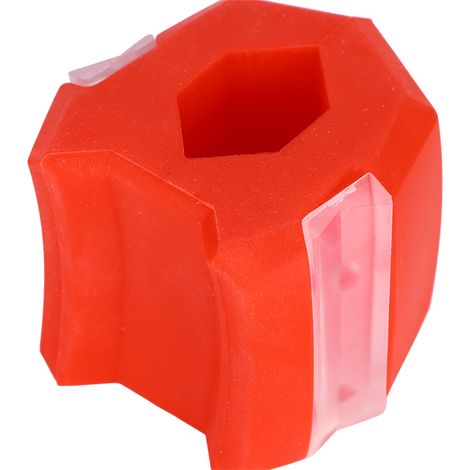 Boule d'Exercice Silicone pour Visage et Cou - Entraîneur de Mâchoire et Affinement Facial - Rouge (1/5)