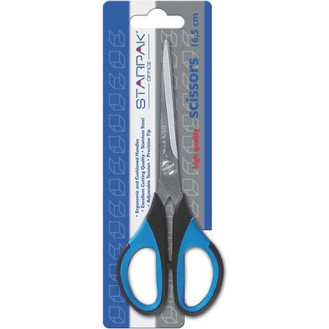 Tijeras con mango de goma 16,5 cm (1/5)