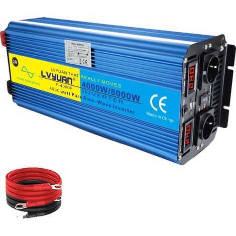 Inverter, onda sinusoidale pura, ampia compatibilità, 24 V 8000 W (1/2)