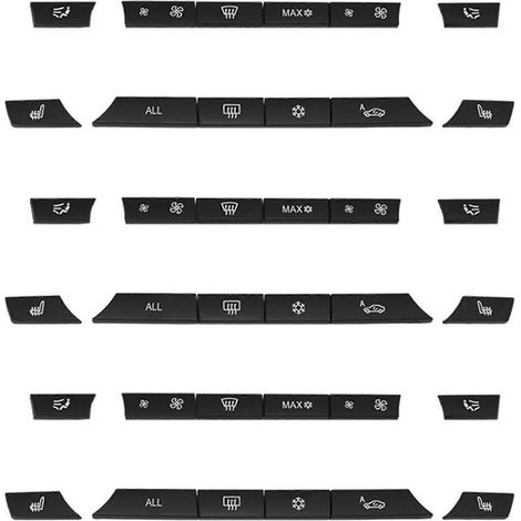 Kit de 36 boutons de commande pour interrupteur de chauffage/climatisation, BMW F07 GT/F10/F11 F01/F02 (1/5)