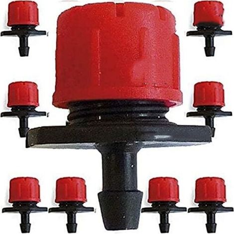 Lot de 200 Goutteur Réglable 0 à 70 l/h. Kits de système d'irrigation goutte à goutte Micro Flow Drip Head Irrigation (1/5)
