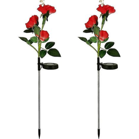 Lampes solaires d'extérieur pour rosiers, étanches, à énergie solaire, accessoire de jardin, décoration de jardin (1/5)