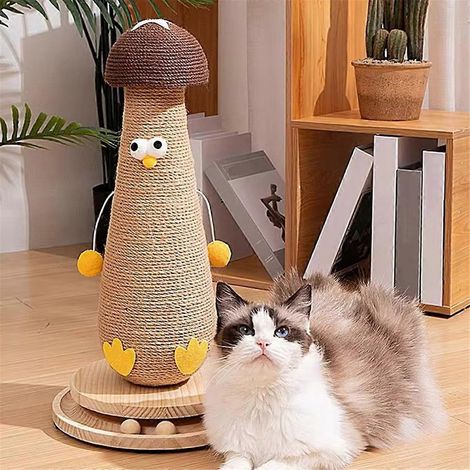 Sisal-Kratzbaum Pilzschutzmöbel für Katzen Spielzeug A--