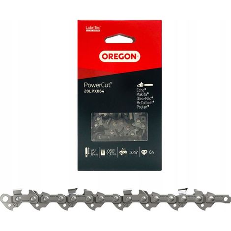 Oregon SUPER 20 POWERCUT Vollmeißel-Sägekette .325" 1,3 mm 64 Glieder (1/4)
