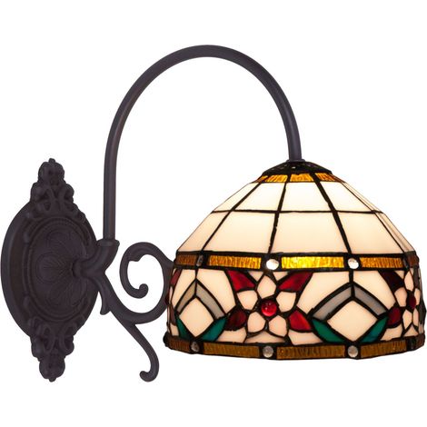 Applique Tiffany avec bras diamètre 20cm Série Museum