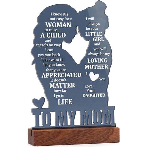 Acryl-Mutter-Silhouette-Logo-Dekoration, Heimdekoration, Ornamente