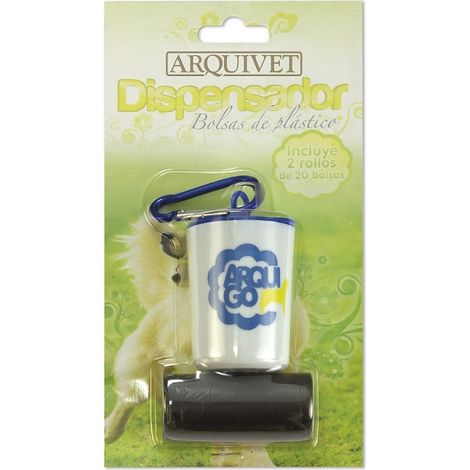 DISPENSADOR DE BOLSAS DE PLASTICO + 2 BOLSAS
