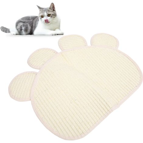 Griffoir en sisal pour chat, forme naturelle et mignonne, protège vos meubles et chats du frottement des griffes. (1/5)