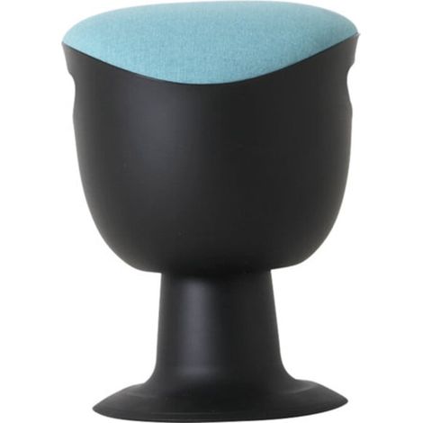 STIER Multibeweglicher Drehhocker mit Tellerfuß, höhenverstellbare Sitzhöhe 465-585mm, gepolstert und kippsicherer Stand, Türkis, (1/5)