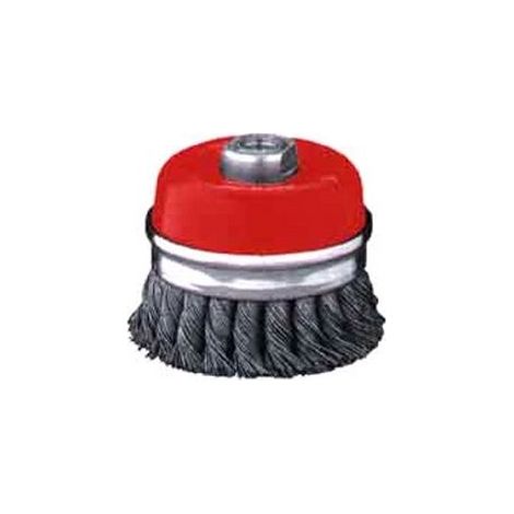Cepillo Ind Taza Amoladora 100Mm Al Trenz Gris 0,5Mm M14 Jaz