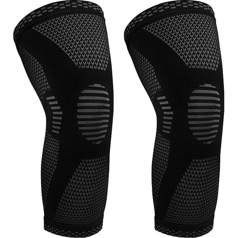 Genouillere De Compression - Soutien Genou Pour Activite Sportive Et Quotidienne - Taille Unique - Lot De 2 (1/5)