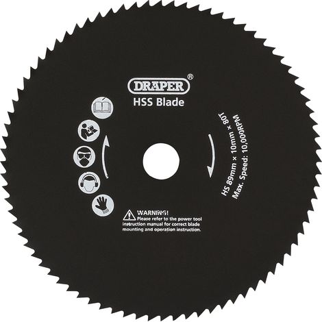 Draper 89mm Metal Cut Blade for Storm Force&174 Mini Plunge Saw (25914) (1/5)
