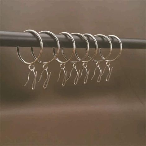 Rail coulissant plastique avec crochets métalliques, accessoires de rideaux universels (1/3)