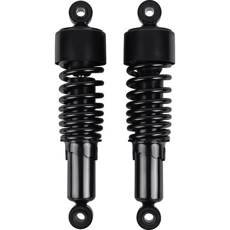 Amortiguador trasero, longitud del ojo de 267 mm, construcción de acero, compatible con Harley Sportster 883, resistencia a la tracción máxima de 2000 kgf, espesor del muelle ajustable de 10 mm. (1/5)