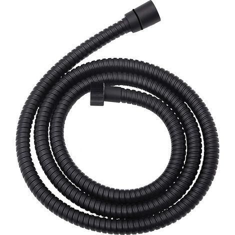 Flessibile doccia 120 cm in ottone nero opaco (1/3)