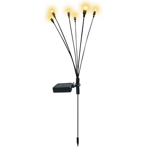 Lámpara solar impermeable para jardín, ideal para caminos, iluminación decorativa y luz nocturna cálida. (1/5)