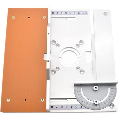 Tavolo di fresatura in alluminio per banchi da lavoro per legno, fresatrice elettrica per legno, tavolo di guida (E)