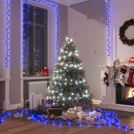 Guirlande lumineuse Moderne - Guirlande à LED extérieur et interieur compacte avec 1000 LED Bleues 25 m PVC BV370634 - BonneVie (1/5)