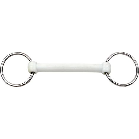 Morso intero in plastica con anelli in acciaio inox 18 mm