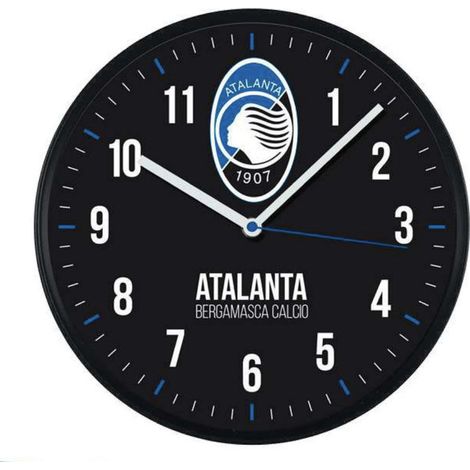 Lowell Orologio da Parete e da Tavolo Rotondo Nero