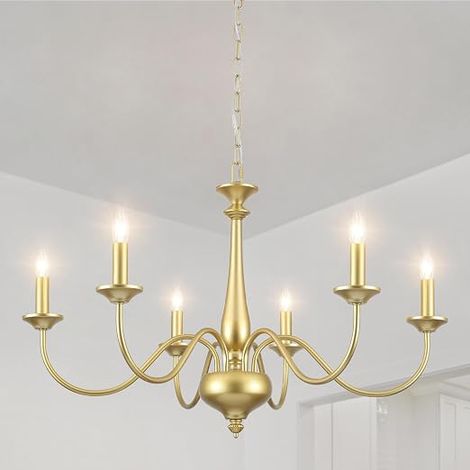 Chandelier 6 Lights Industrial Chandelier E14 Bulb (1/5)