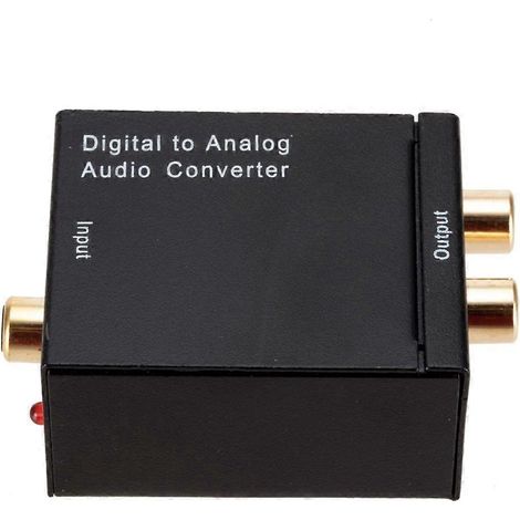 Digital-Analog-Audio-Wandler, optische Fasern, Koaxialkabel, Toslink-Decoder