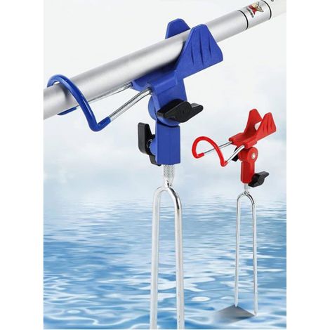 Support De Canne À Pêche - Acier Inoxydable - Réglable 360° - Pour Pêche En Rivière Ou En Mer - 2 Pièces (1/5)