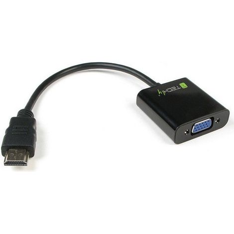 TrAdE Shop Traesio - Adattatore Convertitore Da Hdmi Maschio A Vga Femmina Con Uscita Audio Per Pc -