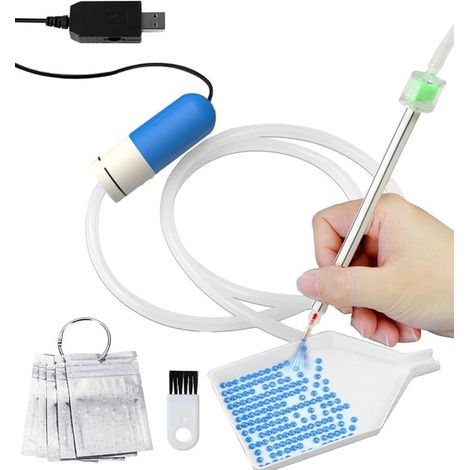 Juego de pinceles para pintura de diamantes con cajón de almacenamiento，Pincel eléctrico para pintura de diamantes，Azul (1/5)