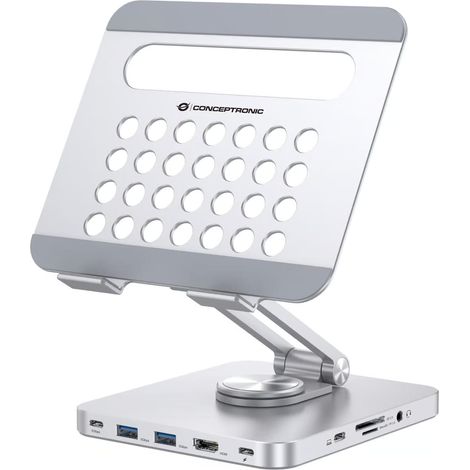 Support tablette Conceptronic donn26g aluminium 8 en 1 (1/3)