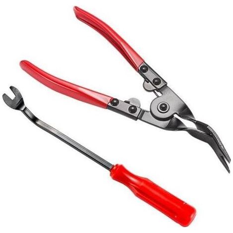 FENOPLASTICA2 pièces Pince à dégrafer,Porte de Voiture Automatique Clip, Pinces Universelles Outils Pour Garnitures kits de réparation pour la garniture de porte de voiture et le Tableau de bord de p (1/5)