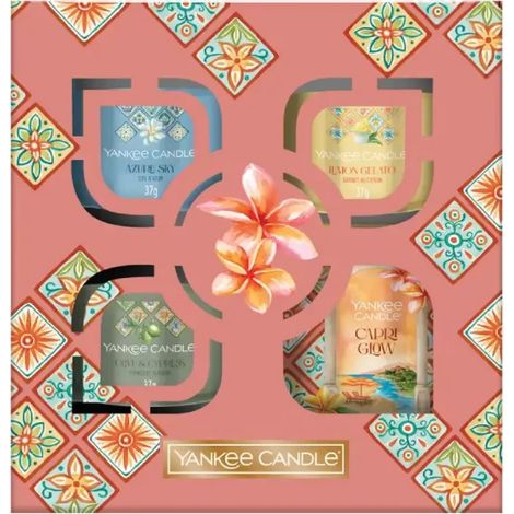 Decorazione da posare Yankee Candle hello italy 4 candele cera di soia (1/2)