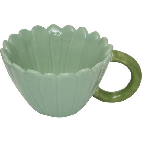 Taza de cerámica Flor de Rosa 20cl - Atmosphera créateur d'intérieur (1/2)