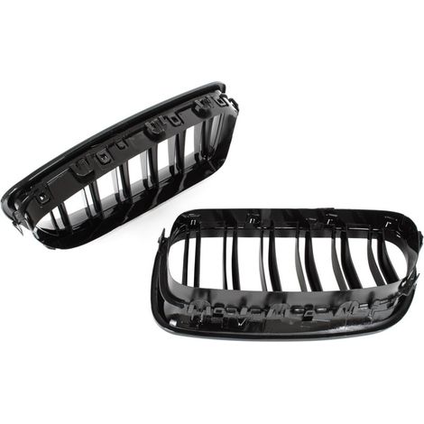 Griglia radiatore sinistra + destra, nero lucido, doppia lamiera per BMW 5 Serie F10/F11 (2010-2017) (1/3)