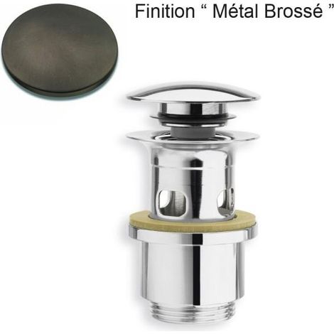 BONDE UP&DOWN NF LAVABO AVEC TROP PLEIN 25-49 mm METAL BROSSE - CRISTINA ONDYNA BUP0477