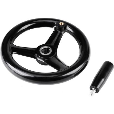 Comfortable and practical machine handwheel, universal lathe handwheel, black industrial handwheel for machine tools (1/5)