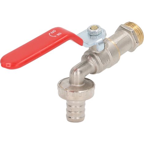 Robinet de remplacement en laiton pour adaptateur de flexible d'évier, usage domestique, sortie 1/2 pouce, entrée 3/4 pouce (1/5)