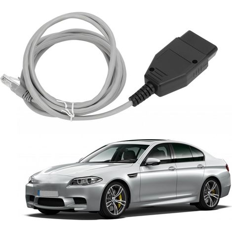 Faisceau de câblage électronique automobile ENET, câble de programmation pour interface BMW ENET (gris) (1/5)