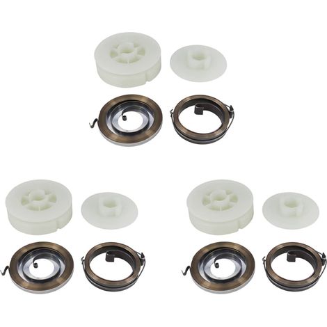 3X Tronçonneuse électrique Poulie de Démarrage Facile avec 2 Ressorts pour 4500 5200 5800 45Cc 52Cc 58Cc Pièces de Rechange de Tronçonneuse (1/5)
