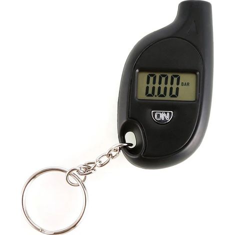 (Style A) Mini manomètre numérique portable pour pneus de voiture, avec écran LCD et moniteur de pression des pneus (sans pile). (1/5)
