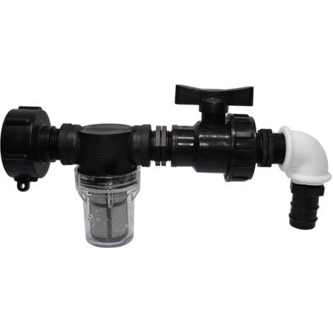 Adaptateur de réservoir IBC avec filtration, adaptateur de tuyau d'arrosage/32 mm (1/4)