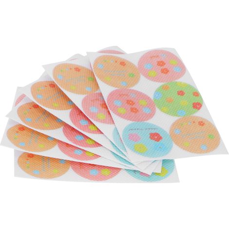 36 Autocollants Anti-Moustiques Motifs Fleuris - Lot de Patchs Répulsifs pour Activités en Plein Air (1/5)