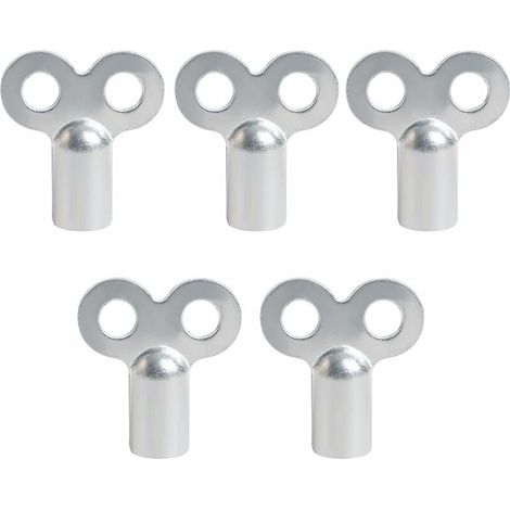 Lot de 5 clés de purge pour radiateurs - Compatibles avec tous les radiateurs - Clés carrées de qualité supérieure - Pratique (1/3)
