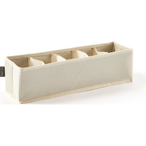 Perfetto Più Easybox Organizer Cassetto Tnt 5 Posti, Tessuto, Ecru, 12.0x40.0x11.0 Cm (1/2)