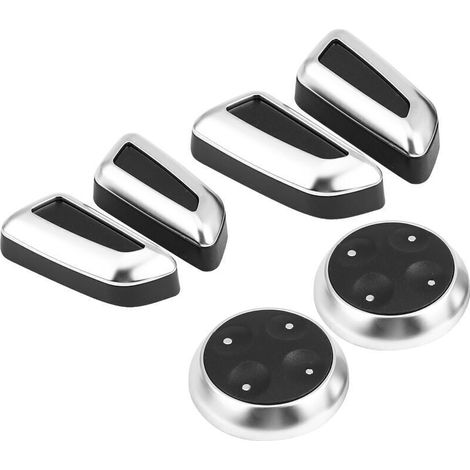 6 pièces bouton de réglage de siège de voiture bouton interrupteur couvercle garniture pour A3 A4 A5 A6 Q3 Q5 (1/4)