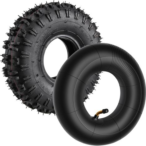 4.10-4 410-4 4.10/3.50-4 Tube intérieur + pneu pour rototiller souffleuse à neige tondeuse à main camion brouette Go Cart Kid (1/5)