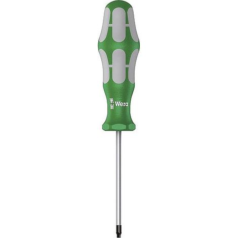 Wera Schraubendreher 368 Kraftform Plus, 1 x 80mm, Rund, Nicromatt, Grün/Grau, 05117682001